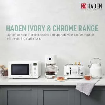 Haden Compact Countertop Microwave - 0.7 cu ft & 700W