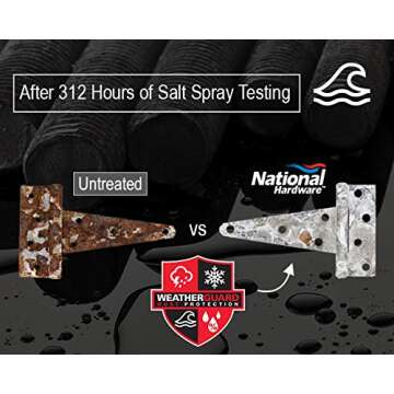 National Hardware Barrel Bolt for Lightweight Doors