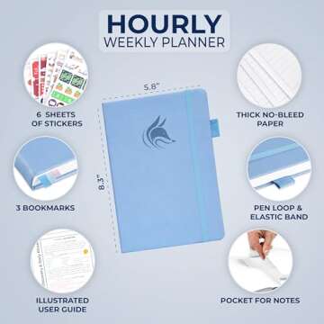 Clever Fox Planner Schedule – Undated Weekly & Monthly Life Planner with Time Slots, Appointment B...