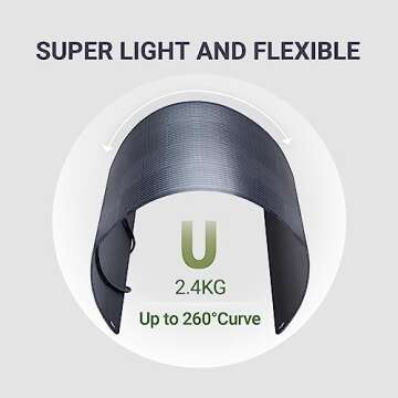 ALLPOWERS SF100 Flexible Solar Panel 100W - Bendable & Weatherproof Solar Energy Solution for RVs, B...