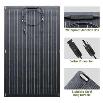 ALLPOWERS SF100 100W Flexible Solar Panel for RV & Boat