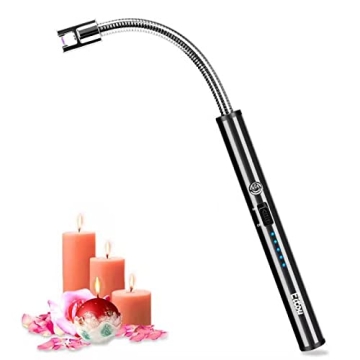 Candle Lighter, Eitou USB Electronic Lighter with LED Rechargeable Electric Lighter Long Flexible Ne...