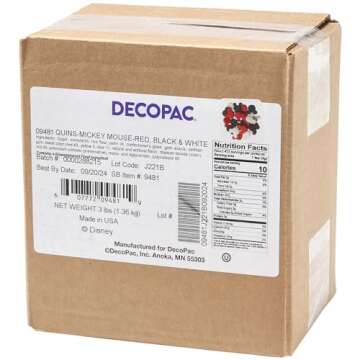 DecoPac Mickey Mouse Quins - Colorful Edible Sprinkles