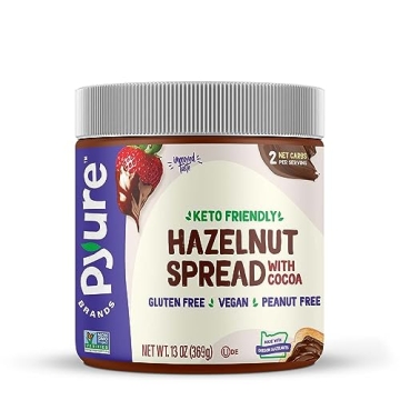 Pyure Keto Hazelnut Spread 2 Net Carbs Gluten-Free Treat