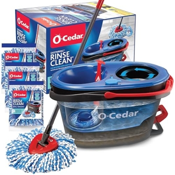 O-Cedar EasyWring RinseClean Spin Mop with 3 Refills