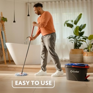 O-Cedar EasyWring RinseClean Spin Mop with 3 Refills