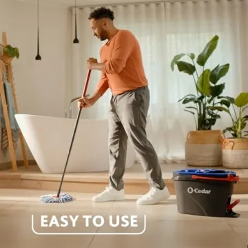 O-Cedar EasyWring RinseClean Spin Mop with 3 Refills