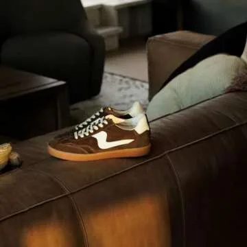 Stylish Dolce Vita Women's Notice Sneaker in DK Brown Suede