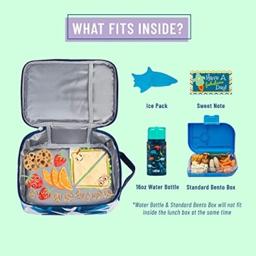 Wildkin Eco rPET Lunch Bag for School & Travel - Sharks