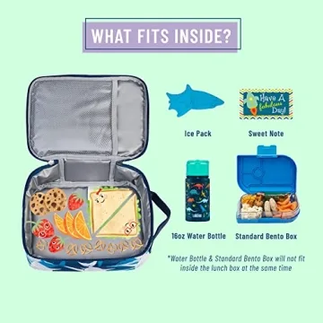 Wildkin Eco rPET Lunch Bag for School & Travel - Sharks