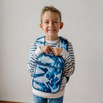 Wildkin Eco rPET Lunch Bag for School & Travel - Sharks