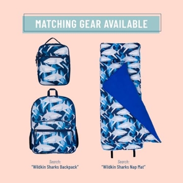 Wildkin Eco rPET Lunch Bag for School & Travel - Sharks