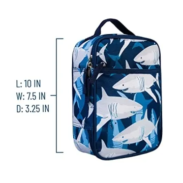 Wildkin Eco rPET Lunch Bag for School & Travel - Sharks