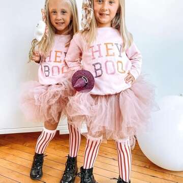 Twopumpkin Toddler Baby Girl Halloween Clothes Sweatshirt Pumpkin Patch Outfit Cute Fall Crewneck Lo...