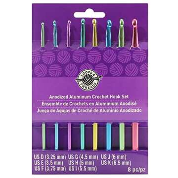 Crochet Hook Set D-K by Loops & Threads (Set of 8)