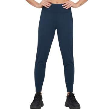 Dragon Fit Joggers for Women with Pockets,High Waist Workout Yoga Tapered Sweatpants Women's Lounge ...