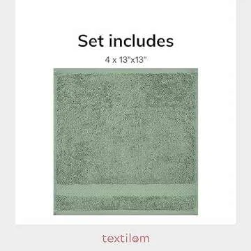 Luxury Turkish Cotton Washcloth Set - Soft & Absorbent