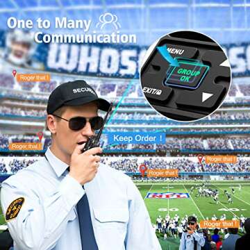 SAMCOM FPCN30A Two Way Radio Long Range Rechargeable,5W High Power UHF Programmable Professional Han...