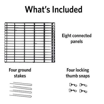 New World Dog Exercise Pen & Playpen, 24" W x 30" H, No Door, Black