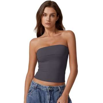 Stylish QINSEN Tube Tops for Women - Versatile Summer Wear