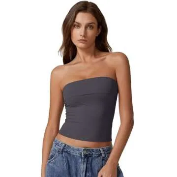 Stylish QINSEN Tube Tops for Women - Versatile Summer Wear