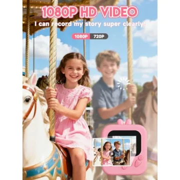 Gleeglee Kids Instant Print Camera - Perfect Gift for Kids
