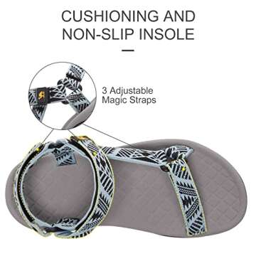 CAMEL CROWN Hiking Sport Sandals for Women Anti-skidding Water Sandals Comfortable Athletic Sandals ...