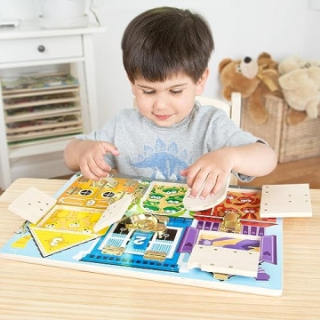 Melissa & Doug Latches Wooden Activity Board for Kids