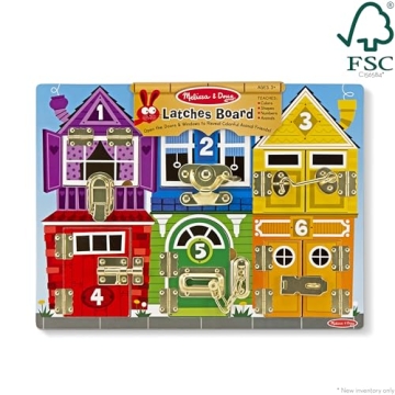 Melissa & Doug Latches Wooden Activity Board for Kids