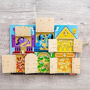 Melissa & Doug Latches Wooden Activity Board for Kids
