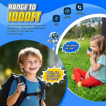 Mini Robots Walkie Talkies for Kids Aged 3-6 Years