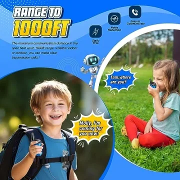 Mini Robots Walkie Talkies for Kids Aged 3-6 Years