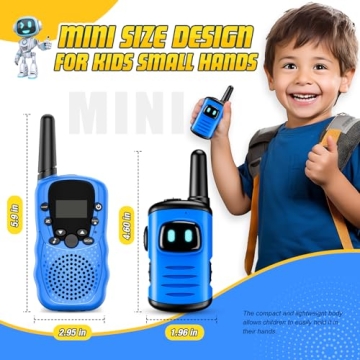 Mini Robots Walkie Talkies for Kids Aged 3-6 Years