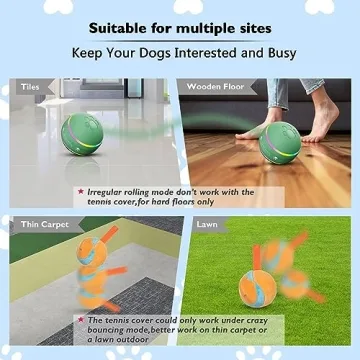 BARHOMO Interactive Dog Ball - Rechargeable & Durable