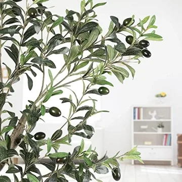6ft Faux Olive Tree Artificial Silk Plant Home Office Decor