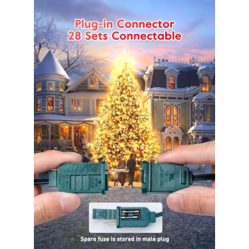 C7 LED Vintage Christmas String Lights for Outdoor Use