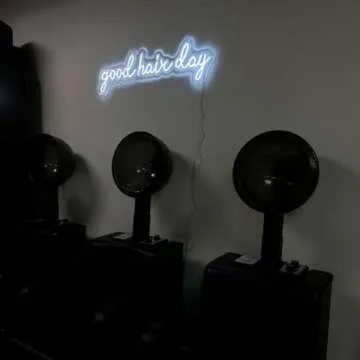 MewNeon Good Hair Day LED Neon Sign for Hair Salon Wall Decor,Barber Salon Light Sign,Salon Decor for Hair Stylist,USB Powered Salon Sign for Business-20" Cold White