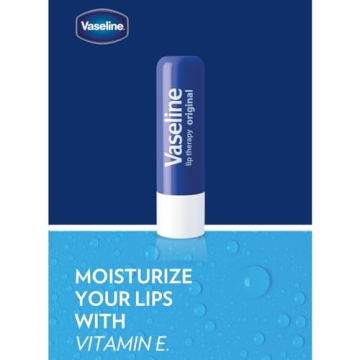 Vaseline Lip Therapy Original - 4 Pack for Dry Lips