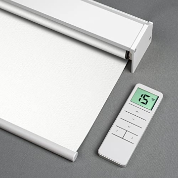 Tokblind Smart Motorized Roller Shades - Blackout, Rechargeable, Alexa/Google Compatible