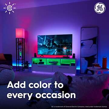 GE CYNC Smart LED Light Bulbs, Color Changing and Wi-Fi Enabled