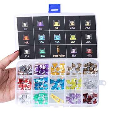 Winlyn Low Profile Mini Blade Fuse Assortment 140pcs