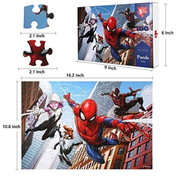 100-Piece Kids Puzzles for Ages 5-12, Fun Learning Toy