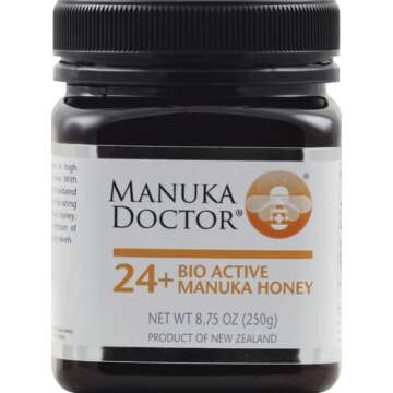 MANUKA DOCTOR - MGO 80+ Manuka Honey Multifloral, 100% Pure New Zealand Honey. Certified. Guaranteed. RAW. Non-GMO (8.75oz)