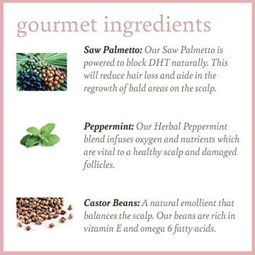 Camille Rose Rejuva Grow Back Drops, with Castor Oil, Peppermint Oil, and Saw Palmetto, for Hair Growth, 1.9 fl oz