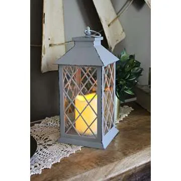 A Cheerful Giver Flickering Flameless Candles with Remote - LED Battery Candles for Indoor/Outdoor Use - Wedding Decorations and Table Decor - 5.5" W x 13.5" H x 1.5" L - Tan