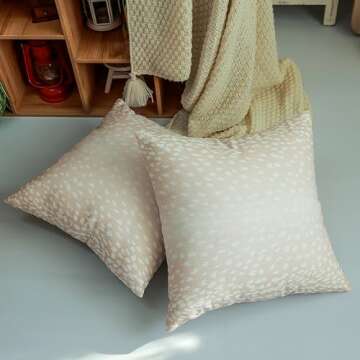 Set of 2 Antelope Pillow Covers for Stylish Decor
