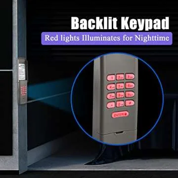 for LiftMaster 377LM Wireless Keypad/Keyless Entry Compatible with Purple Learn Button Sears Craftsman | Chamberlain Garage Door Openers 315Mhz Security +