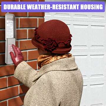 for LiftMaster 377LM Wireless Keypad/Keyless Entry Compatible with Purple Learn Button Sears Craftsman | Chamberlain Garage Door Openers 315Mhz Security +