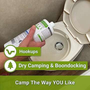 Unique RV Digest-It Black Water Tank Treatment - 16 Uses Per Bottle - Eliminates Odor and Liquifies Waste (32 oz)