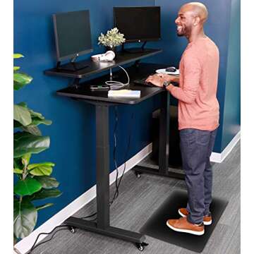 Stand Steady Tranzendesk Power Electric Desk with Charging